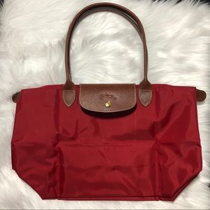Longchamp Le Pliage Tote Red Rouge New